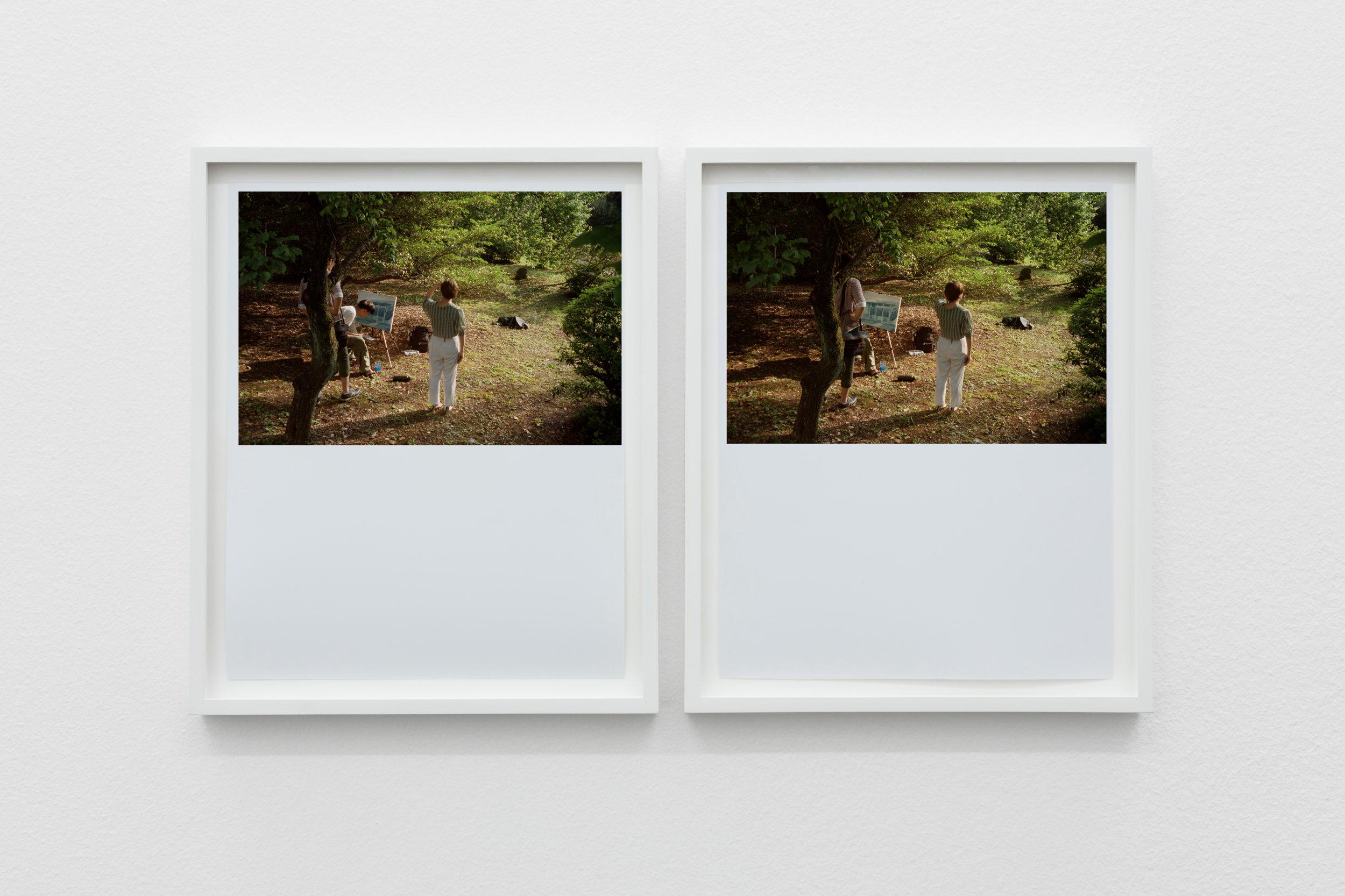 Daniel Gustav Cramer, Tales 107 (Ueno, Taiko City, Tokyo, August 2019), 2020. 2 framed C-prints. (2 x) 25.5 x 20.5 cm. Ed. 5 +
