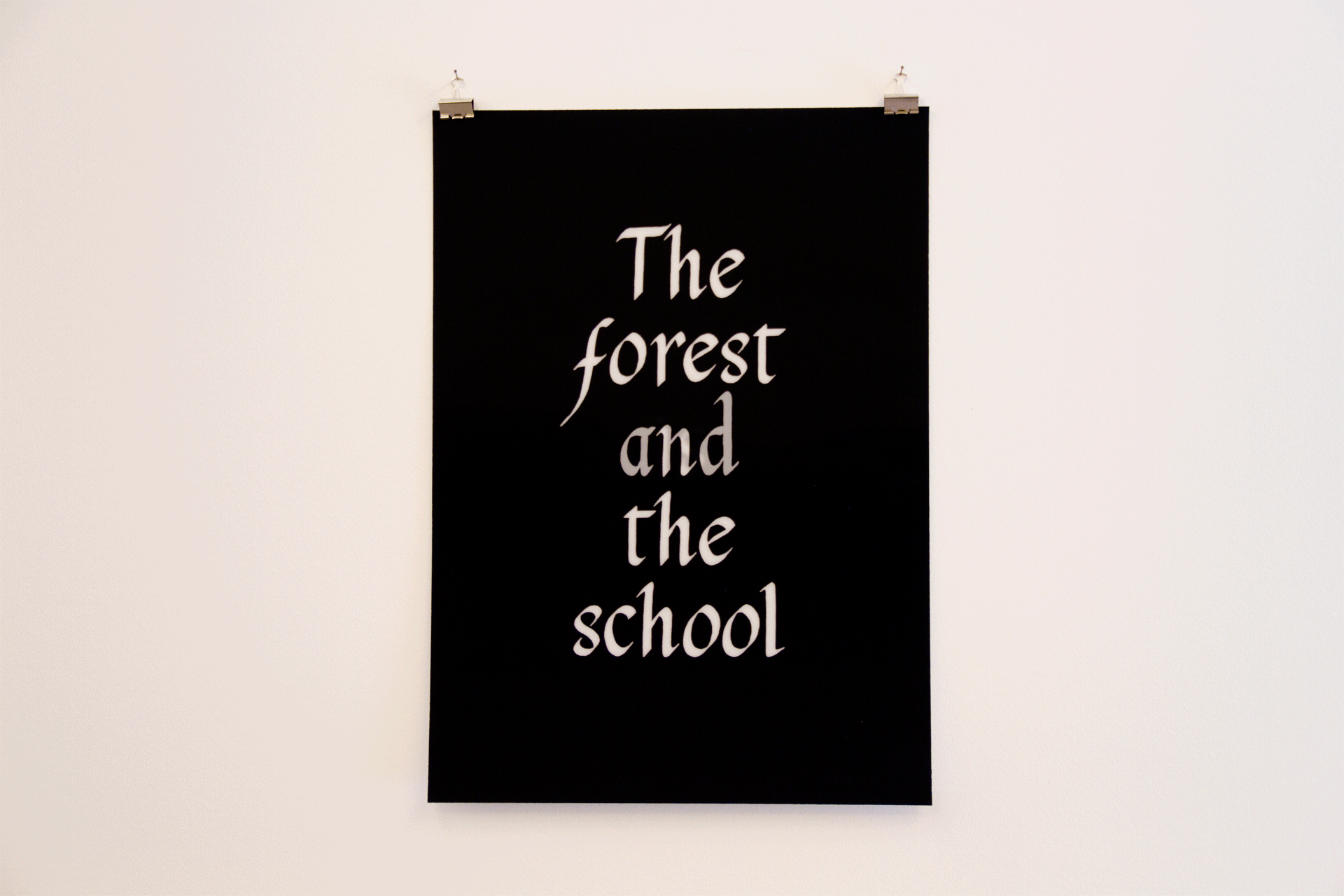 Nuno da Luz, The forest is the school (for Pedro Neves Marques), 2017. Lenticular print, 84,1 x 59,4 cm
