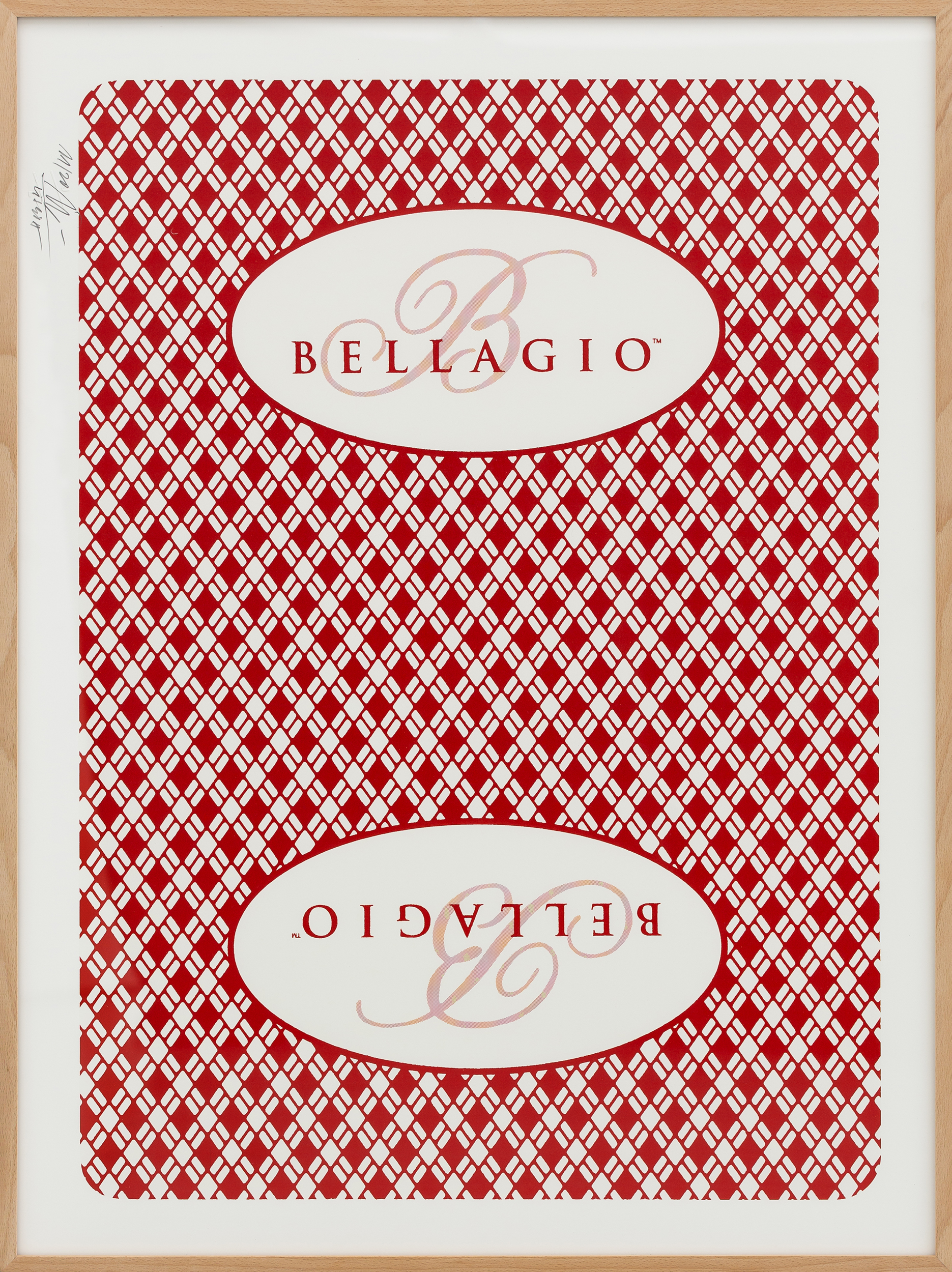 João Louro, Bellagio Vermelho, 2020. Screen-print on paper. 94 x 70 cm
