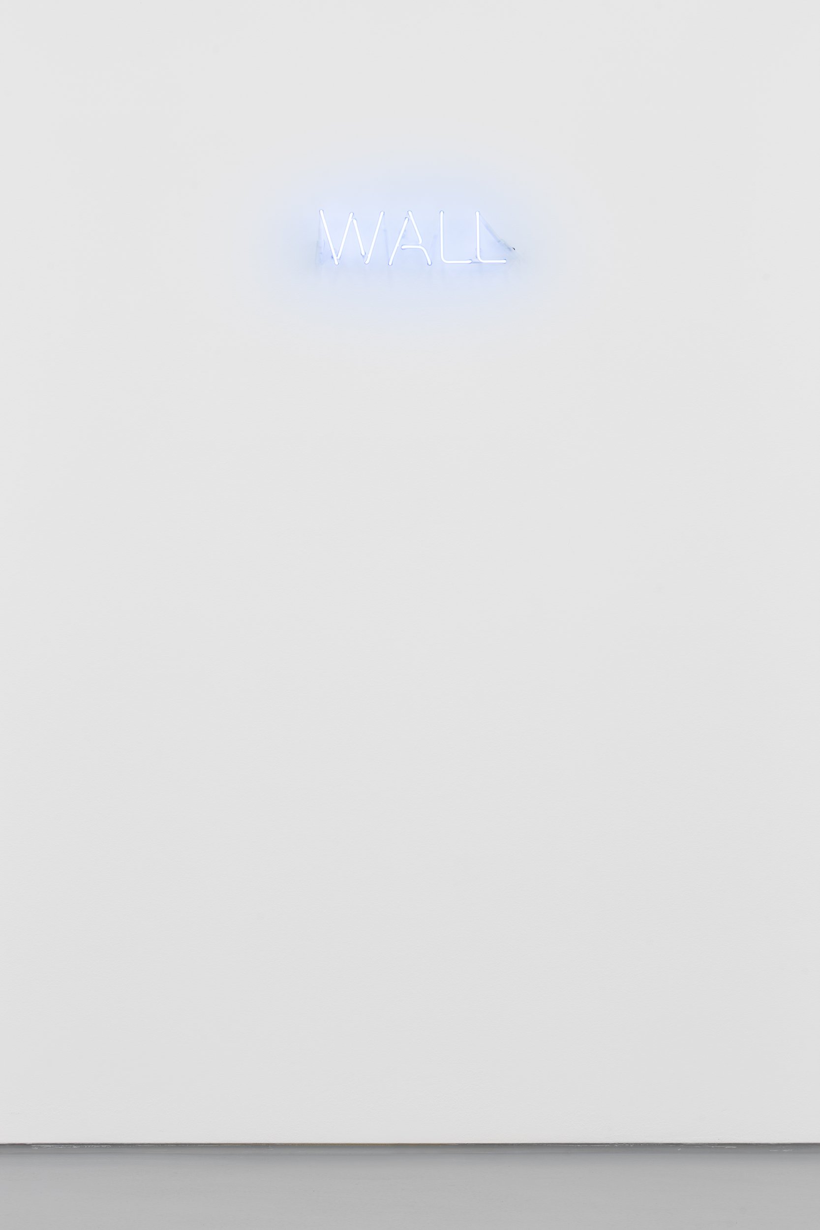 John Wood and Paul Harrison, Wall, 2021. Neon. 11 x 35 cm. Ed. 3+2 AP
