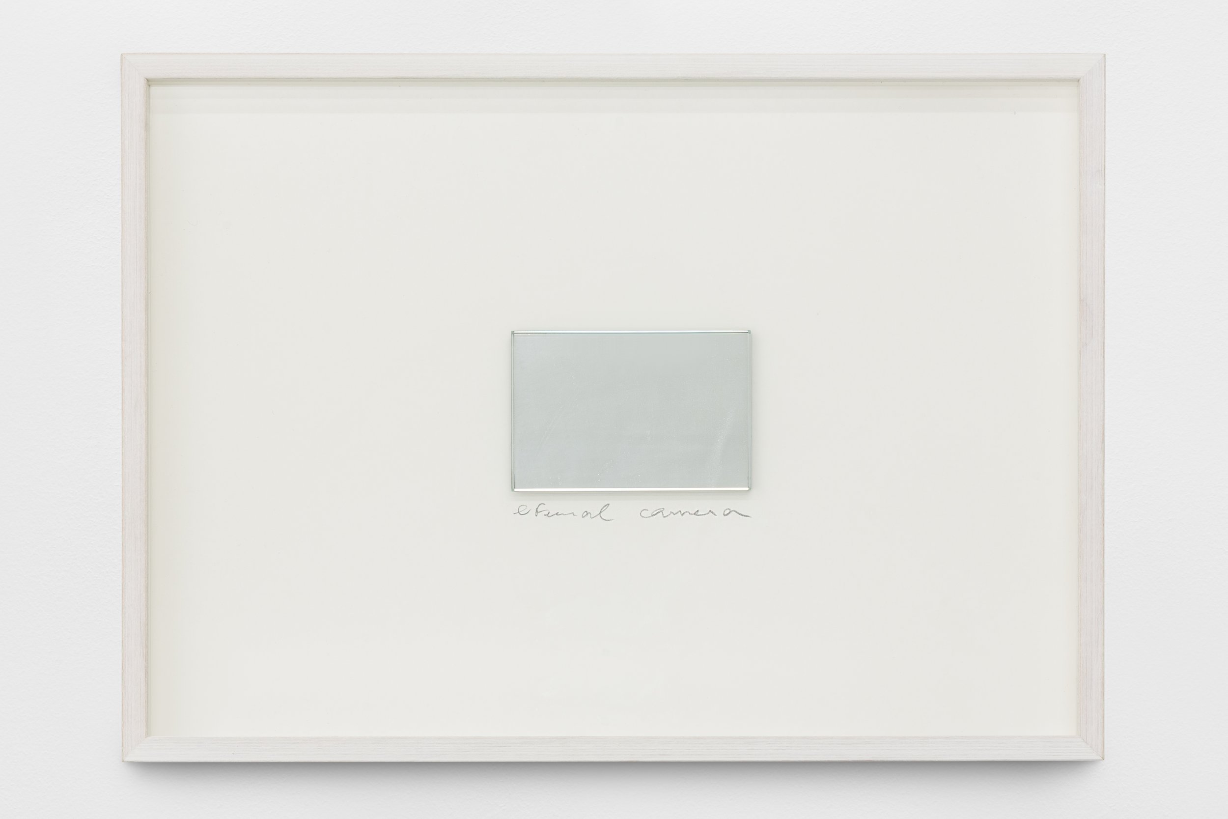Daniel Blaufuks, Eternal Camera 2, 2018. Polished mirror, graphite. 21,8 x 30,5 cm. Edition 3 + 2 AP
