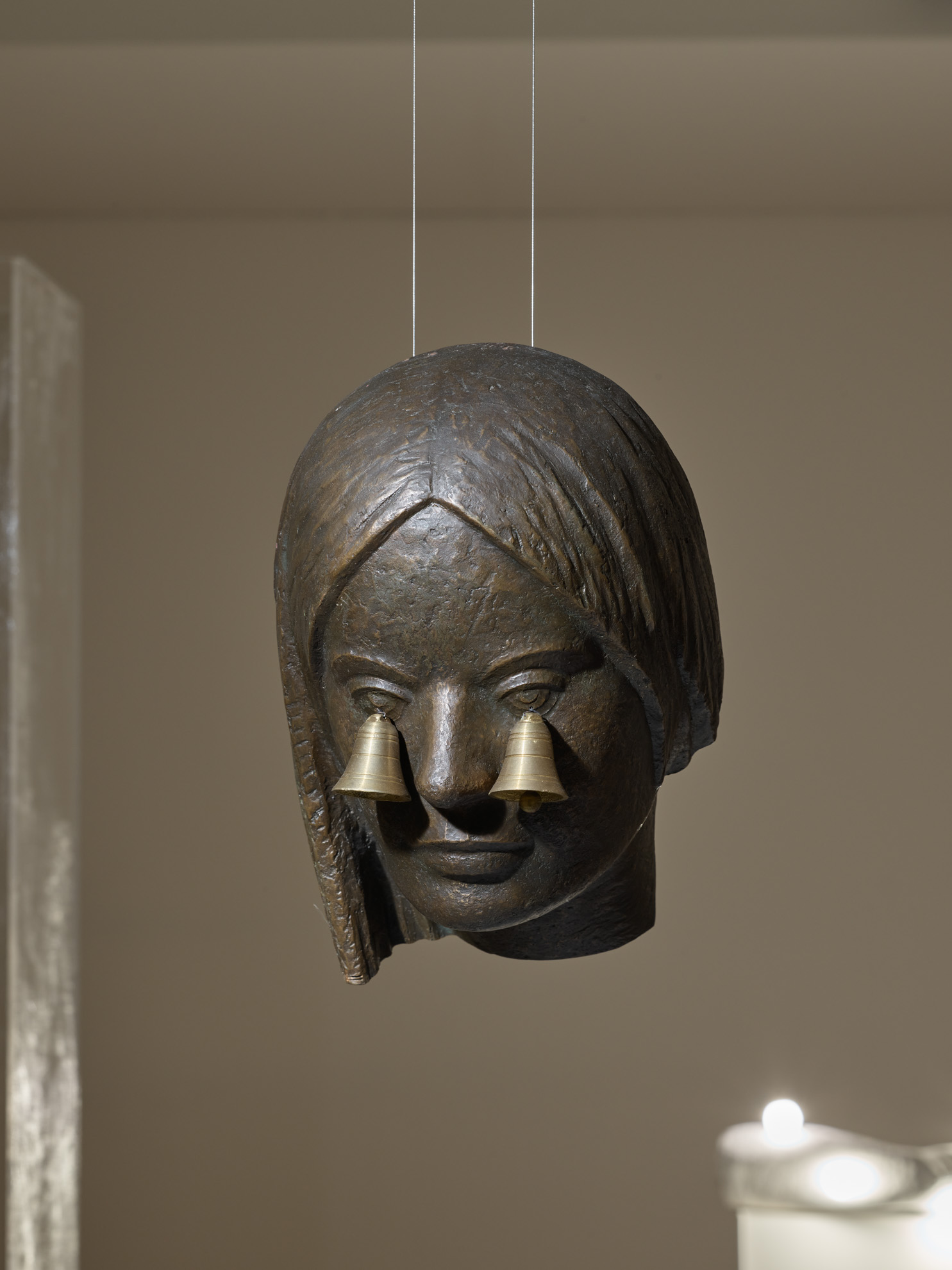 André Romão, Saturn, 2023. Sculptural fragment (bronze, Germany, c. 1950), bells. 27 x 20 x 15 cm. Unique. © Filipe Braga
