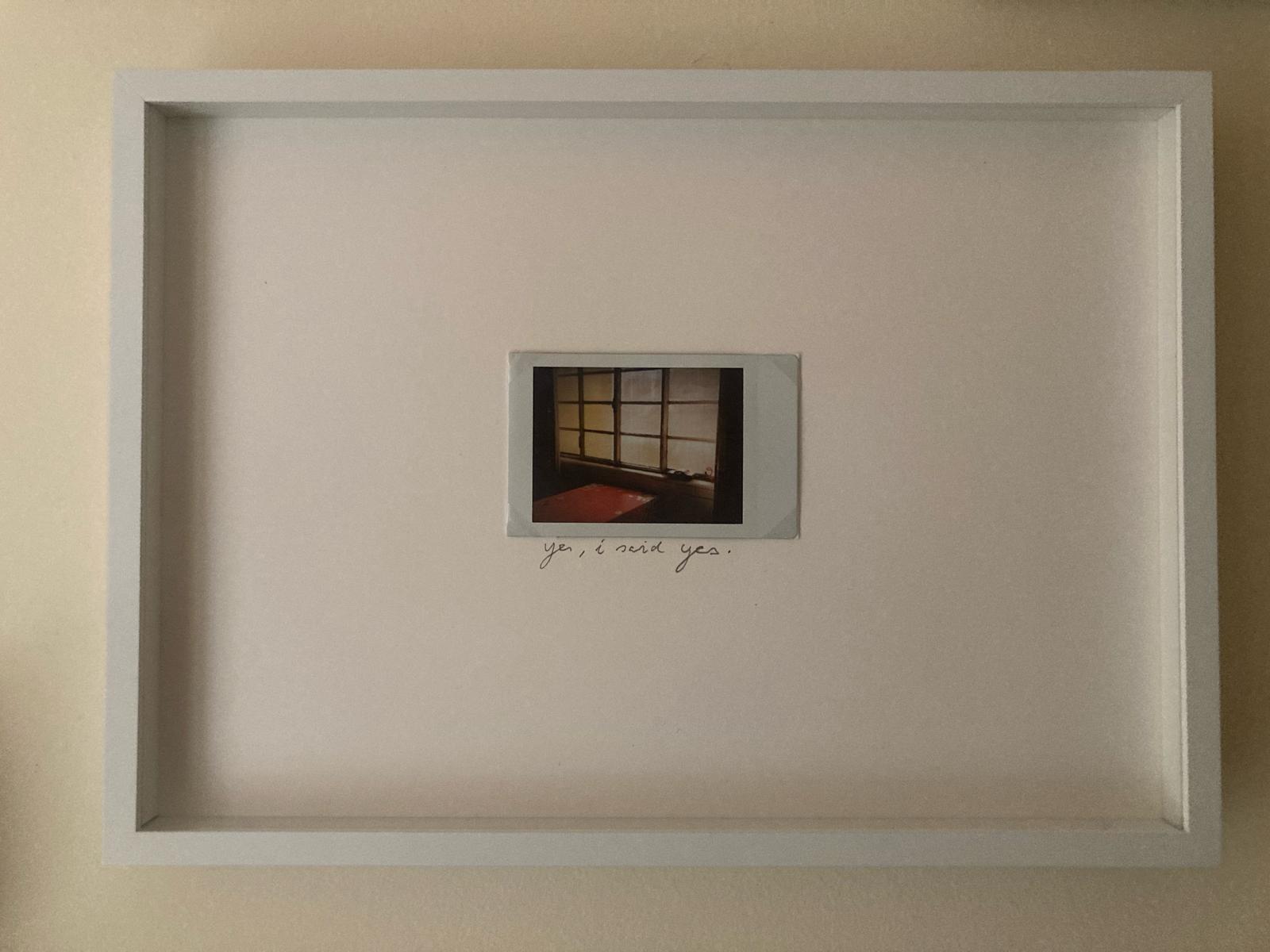 Daniel Blaufuks, Da série, Tentativa de Esgotamento (depois do adeus), 2025. Collage on Canson paper (photograph, ink, various clippings). 22 x 31 x 3 cm (framed). Unique
