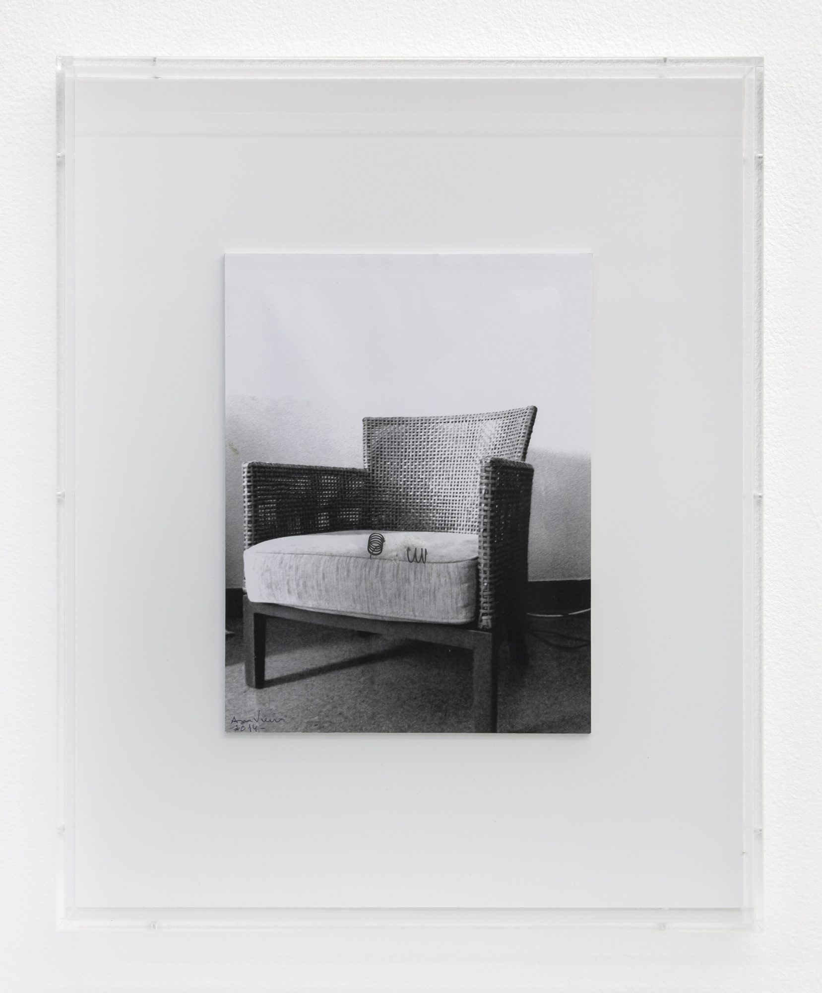 Ana Vieira, Os Móveis a Fugirem do seu Desígnio (13), 2014. Intervened photograph. 47 x 38 x 6 cm. Unique
