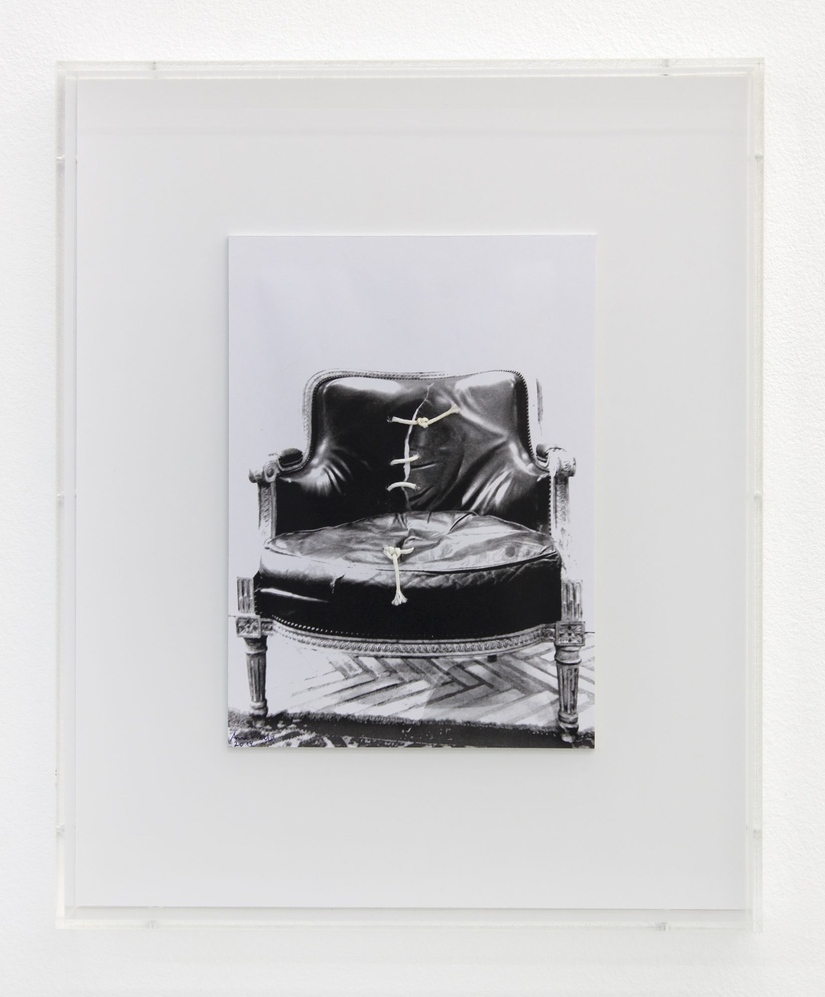 Ana Vieira, Os Móveis a Fugirem do seu Desígnio (15), 2014. Intervened photograph. 47 x 38 x 6 cm. Unique
