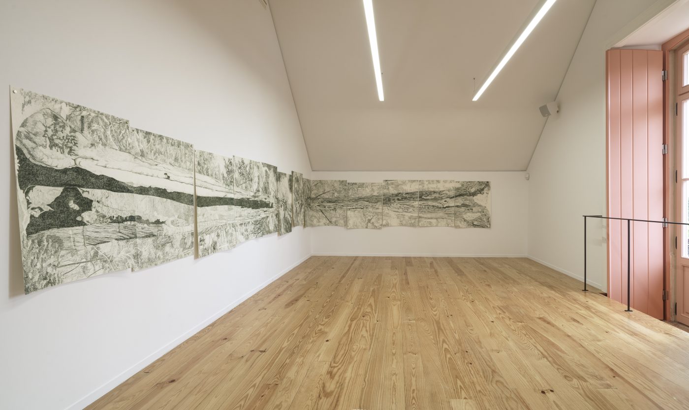 Gabriela Albergaria, Sonho Manifesto, Em Leiria todas as árvores são pinheiros, 2025. Centro de Artes Villa Portela. Exhibition view.
