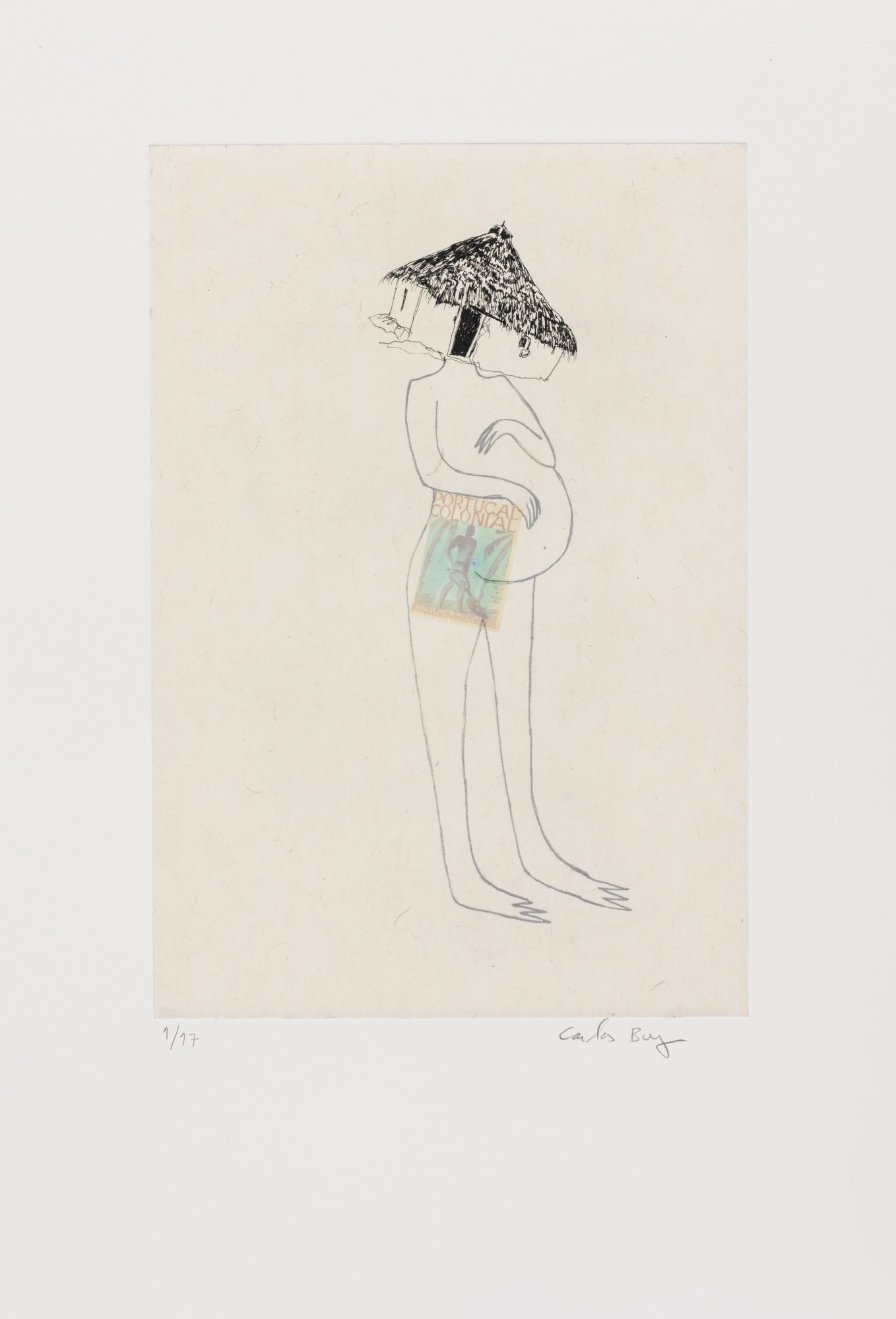 Carlos Bunga, A minha mãe, 1975, 2025. Photogravure on Hahnemühle 300 g paper, with Chine-collé application on Japan Gampi 40 g paper. 59,5 x 42 x 3 cm (framed). Ed. 17
