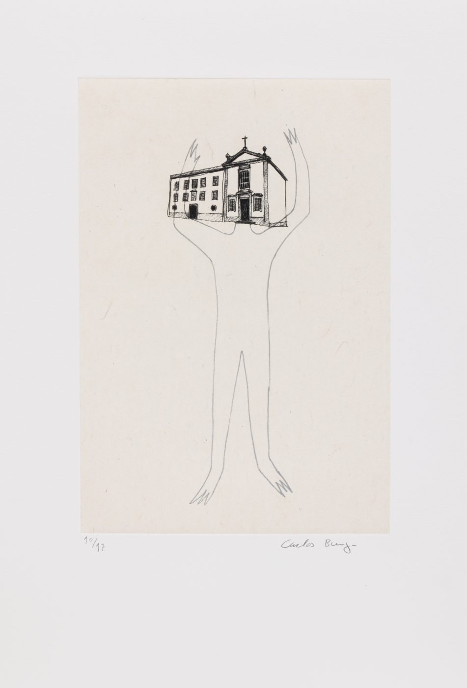 Carlos Bunga, CSR, Porto, 1976-1978, 2025. Photogravure on Hahnemühle 300 g paper, with Chine-collé application on Japan Gampi 40 g paper. 59,5 x 42 x 3 cm (framed). Ed. 17
