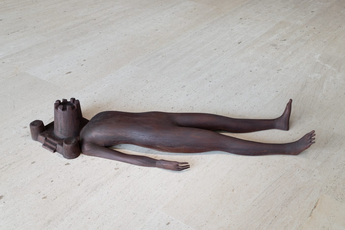 Carlos Bunga, Nómada. Forte Peniche, 2025 .Wood. 22,5 x 145,5 x 42,5 cm. Ed. 3
