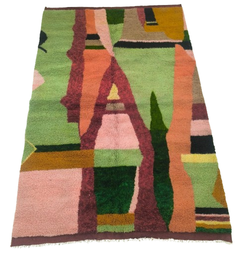 Céline Condorelli, Integrations (Sidi Mokhtar), 2026. Wool. 200 x 300 cm. Produced by Najat, Fatima and Rachida in 9 colours
