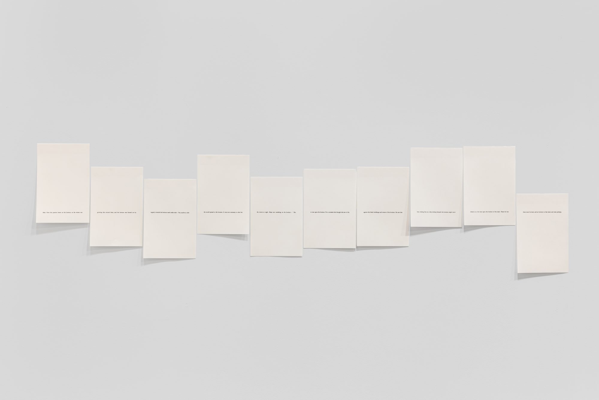 Angela Detanico / Rafael Lain, Night and Day, Virginia Woolf (detail), 2023. Print on Munken Munken 120gr, Olin crème. 10 pages (19,5 x 12,4 cm). Total: 22 x 130 cm.Unique