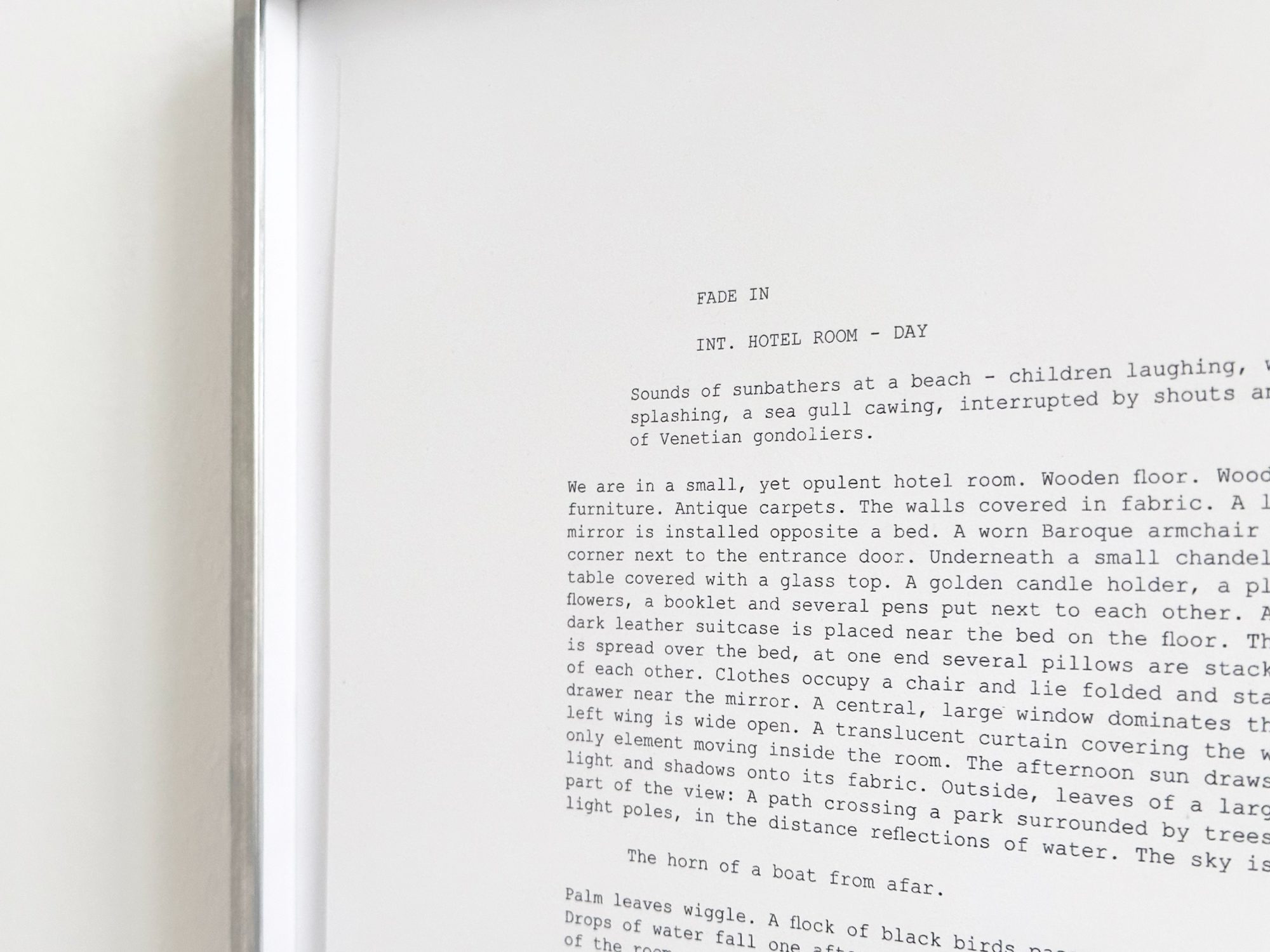 Daniel Gustav Cramer, The Great Gatsby (additional scene) (deta, 2025. Digital print on paper. 42.6 x 32.8 x 3 cm. Ed. 5
