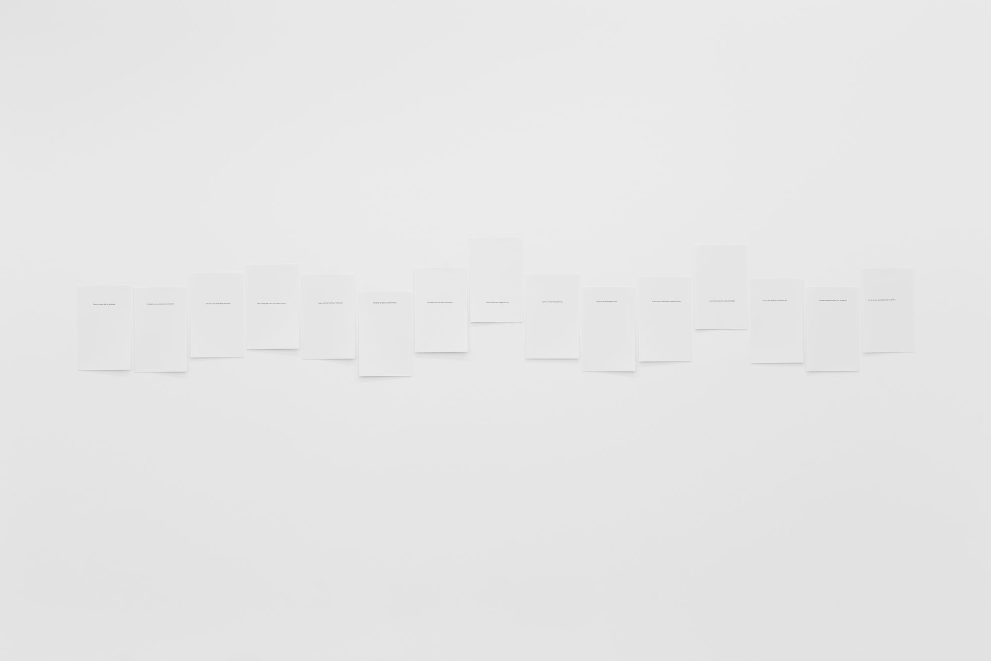 Angela Detanico / Rafael Lain, Night and Day, Virginia Woolf (detail), 2023. Print on Munken Munken 120gr, Olin crème. 10 pages (19,5 x 12,4 cm). Total: 22 x 130 cm.Unique
