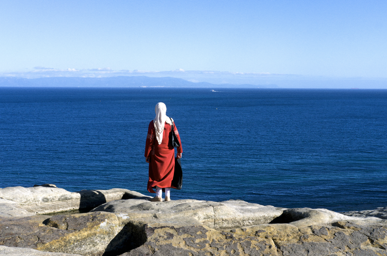 Daniel Blaufuks, Mulher contemplando o Mar II / Woman Contemplating the Sea II, 2026. Inkjet print on paper. 80 x 120 x 3,5 cm. Ed. 3
