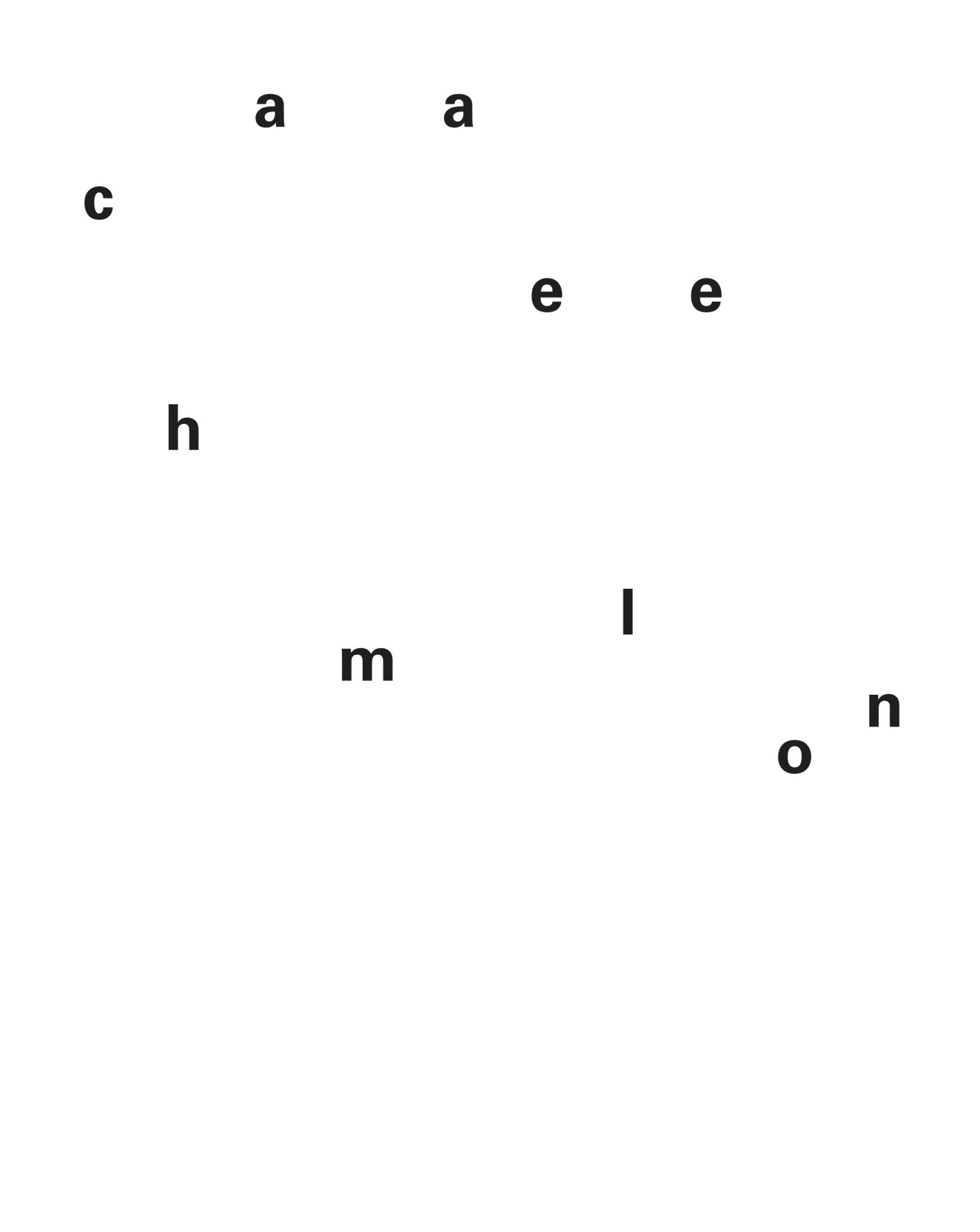 Angela Detanico / Rafael Lain, Chamaeleon, 2025. Silver. Variable dimensions.
