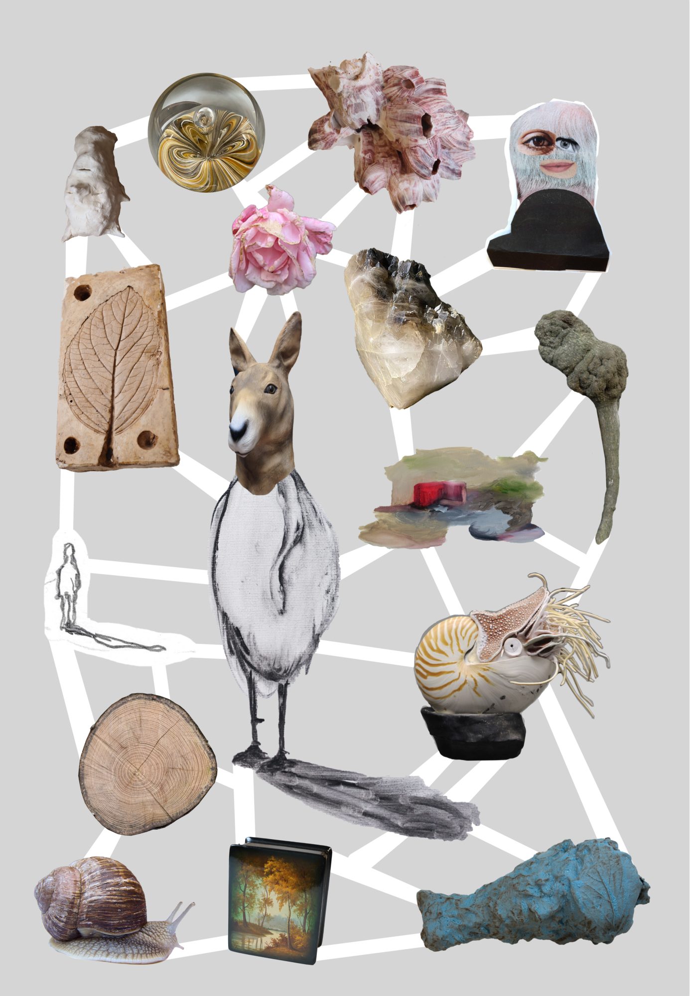 Susanne S. D. Themlitz, ‘Among Beings’, 2026. Die-cut Giclée digital print on Olin Regular Bright White paper, 150 gsm.
